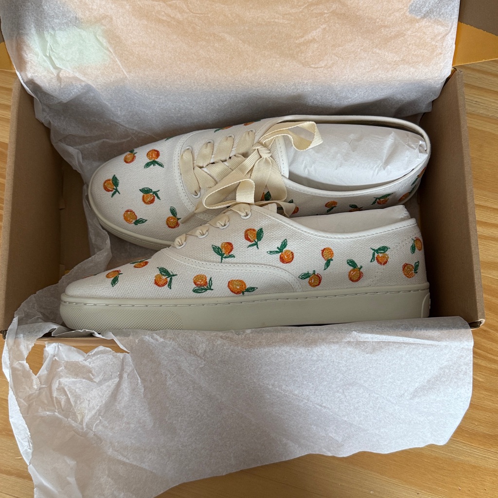 Soludos New Marin Embroidered Orange Sneakers — image 3 of 8